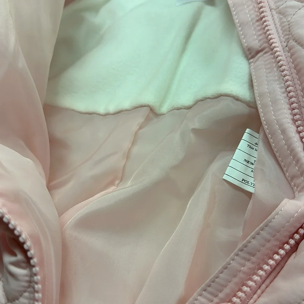 Carter’s Pink Hooded Snowsuit Full Front Zipper 6-9 Months NWT